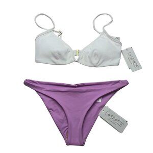 L*Space Bikini Set 2 Piece SMALL Camacho Bottom & Helena Ribbed Top NEW NWT